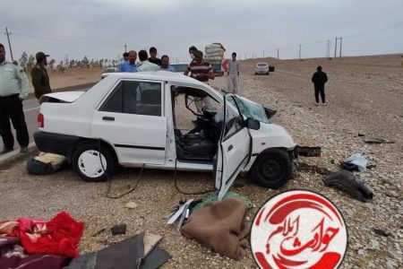 تصادف در محور مهران_دهلران یک فوتی بر جای گذاشت