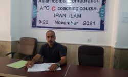 موفقیت علی هوری مربی فوتبال پایه مهران در دوره مربیگری درجه C آسیا