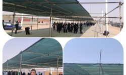 احداث ۳۰۰۰ مترمربع سایبان موقت در پارکینگ اربعین و پایانه مرزی مهران برای رفاه زائران حسینی