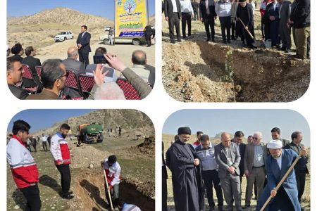 نهالکاری ۲۰ هکتار از اراضی چوار با مشارکت پتروشیمی ایلام در چارچوب مسئولیت‌های اجتماعی
